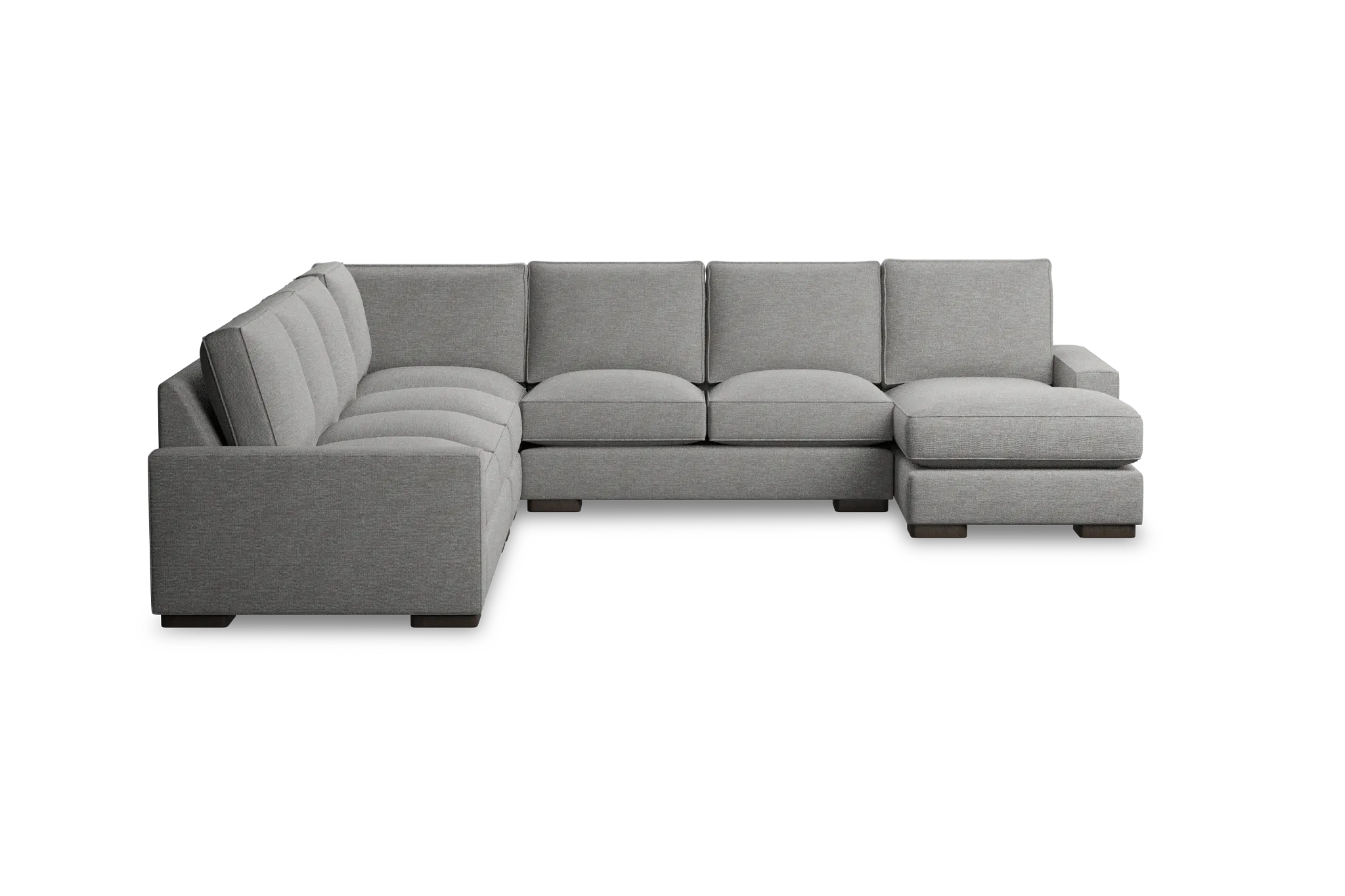 Edgewater Victory Gray Large Right Chaise Sectional