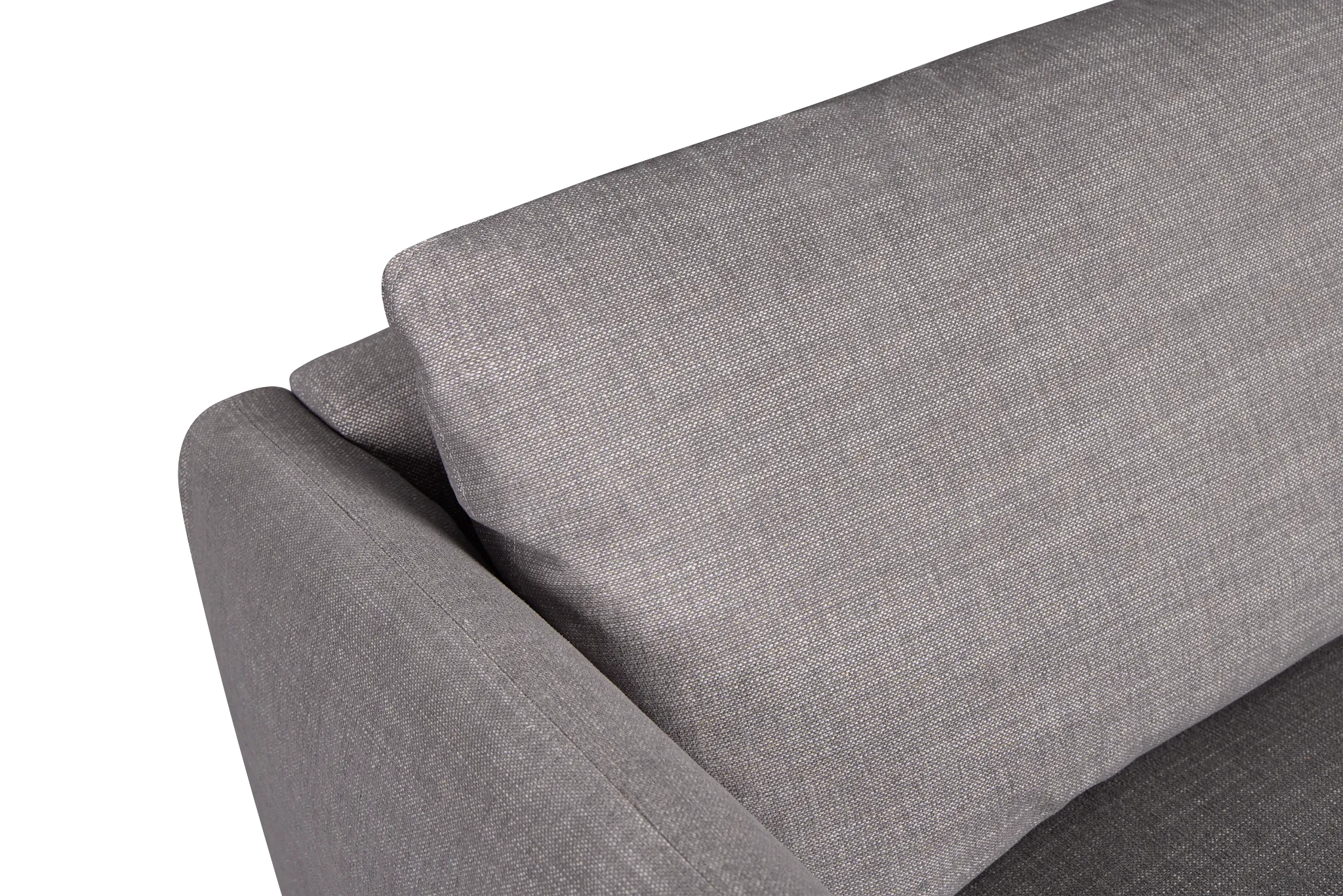 Serena Gray Fabric Left Chair