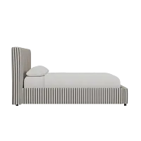 Grayton Sea Lane Dark Blue 44" Upholstered Platform Bed