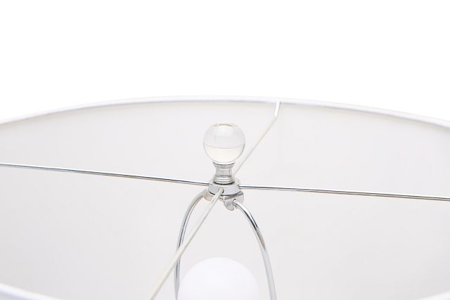 Aslan Gray Glass Table Lamp