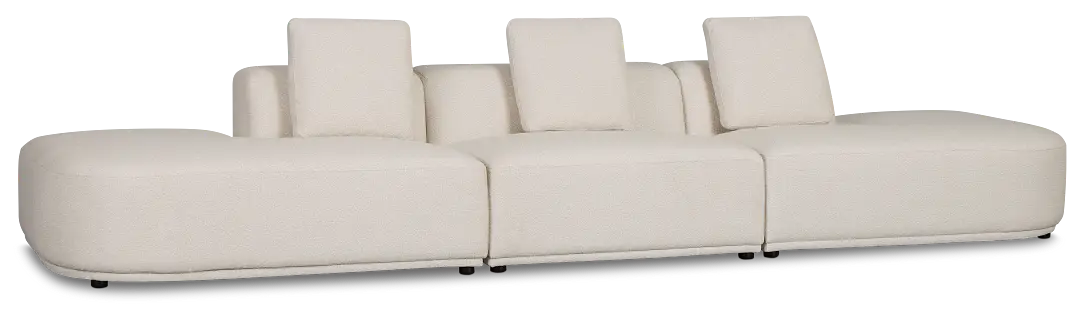 Catalina Beige Fabric 3-piece Modular Sofa Catalina Beige Fabric 3-piece Modular Sofa