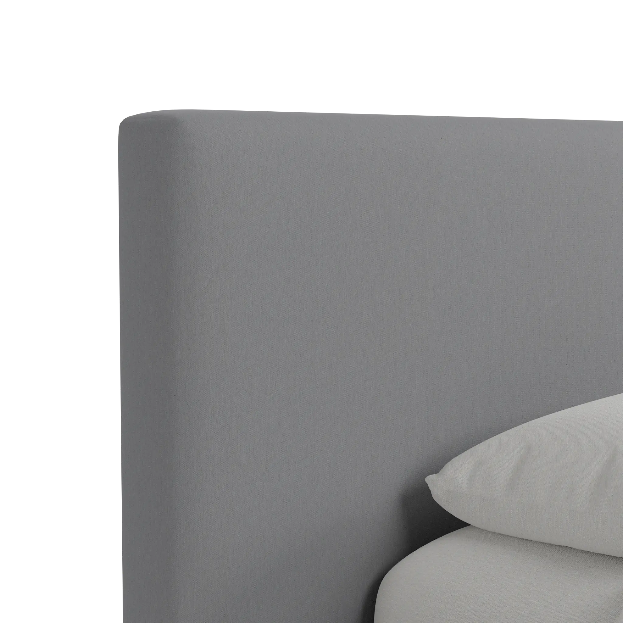 Grayton Delray Light Gray 44" Upholstered Platform Bed Grayton Delray Light Gray 44" Upholstered Platform Bed