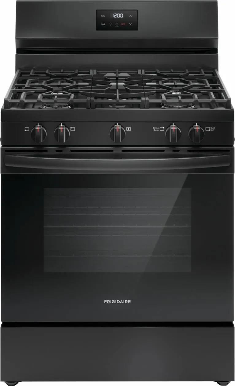 Frigidaire 3052 Series Black Gas Range