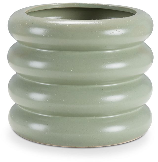 Adeline Green Ceramic Planter
