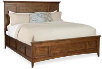 Heron Cove Mid Tone Panel Storage Bed