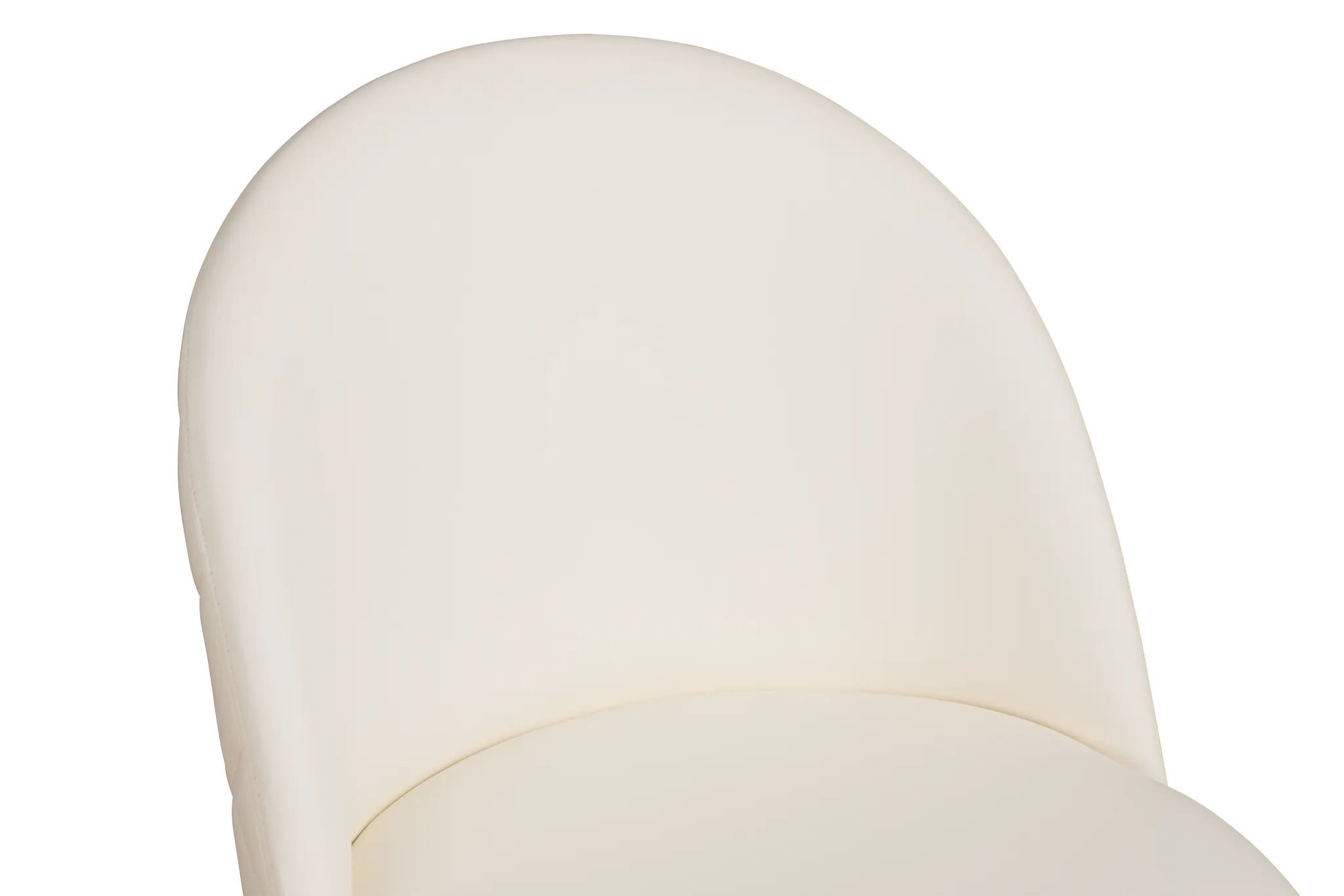 Capri White Micro Upholstered Side Chair W/ Chrome Legs