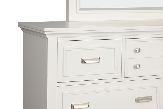 Cape Cod Ivory Dresser & Mirror