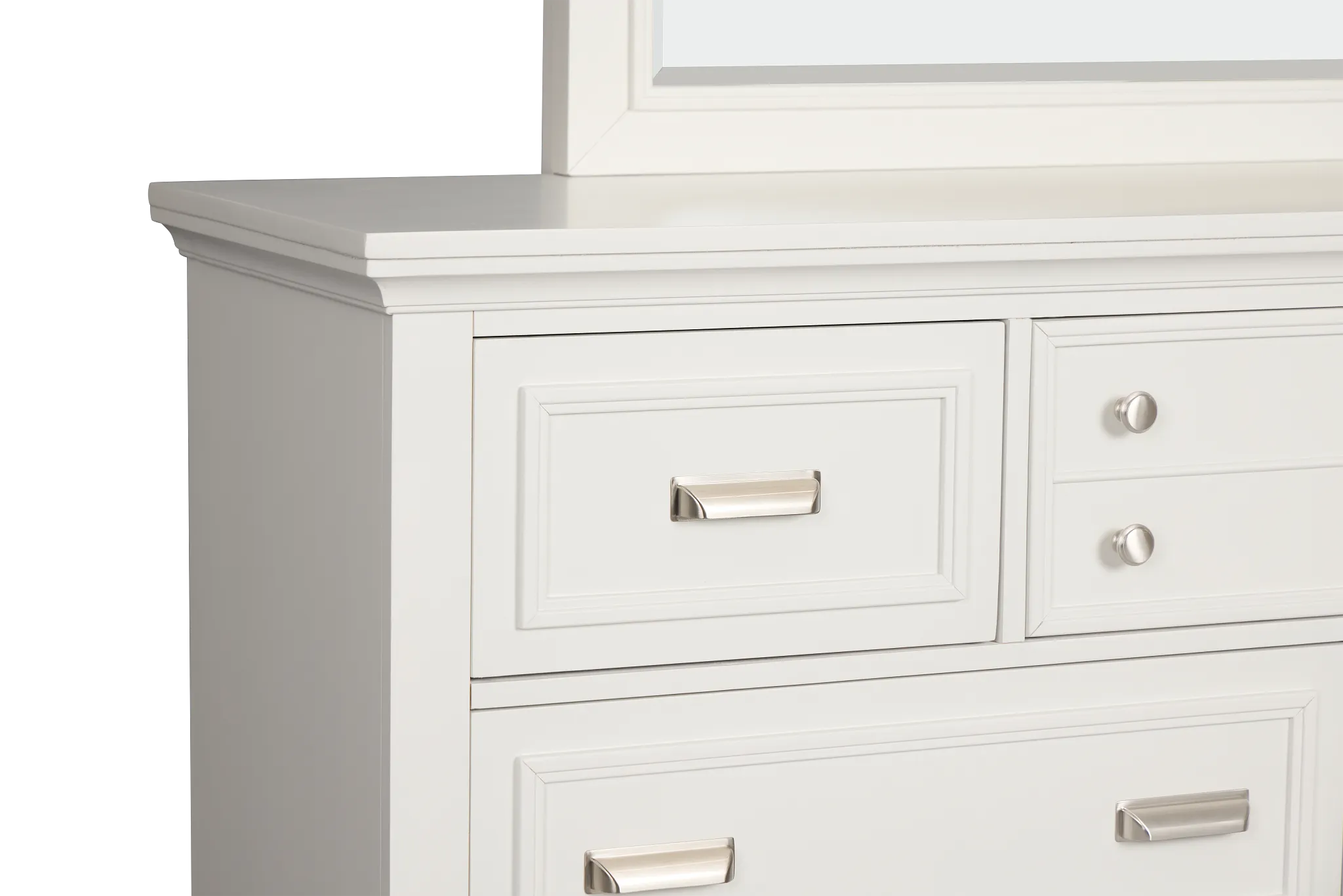Cape Cod Ivory Dresser & Mirror
