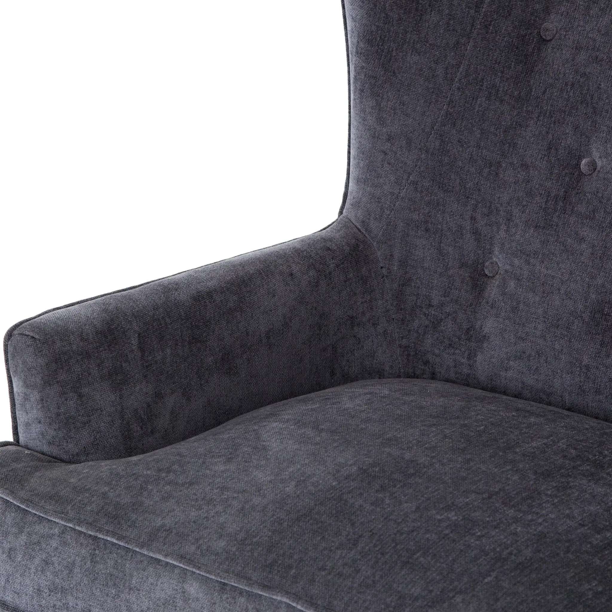 Four Hands Clare Dark Gray Velvet Accent Chair Four Hands Clare Dark Gray Velvet Accent Chair