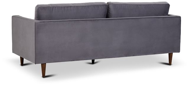 Luna Gray Velvet Sofa