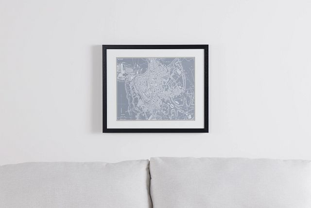 Sketch Gray Framed Wall Art