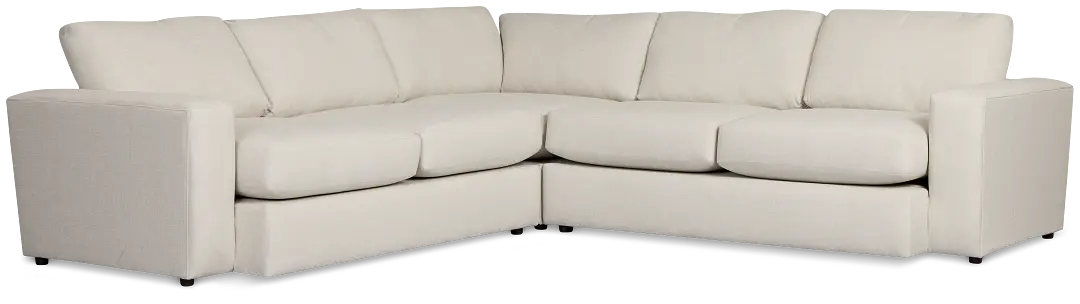 Brantley Light Beige Fabric Small Two-arm Sectional Brantley Light Beige Fabric Small Two-arm Sectional