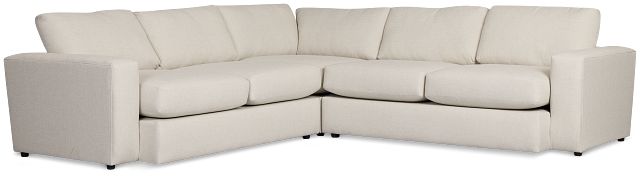 Brantley Light Beige Fabric Small Two-arm Sectional