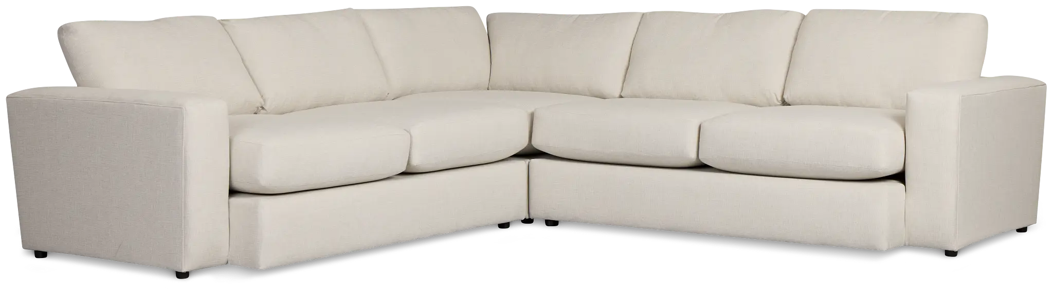 Brantley Light Beige Fabric Small Two-arm Sectional Brantley Light Beige Fabric Small Two-arm Sectional