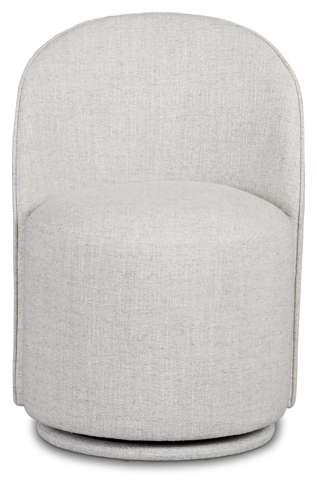 Claude Gray Round Upholstered Side Chair Claude Gray Round Upholstered Side Chair