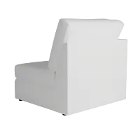 Citymod White Fabric Wedge