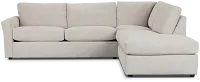Davis Gray Micro Right Bumper Sectional