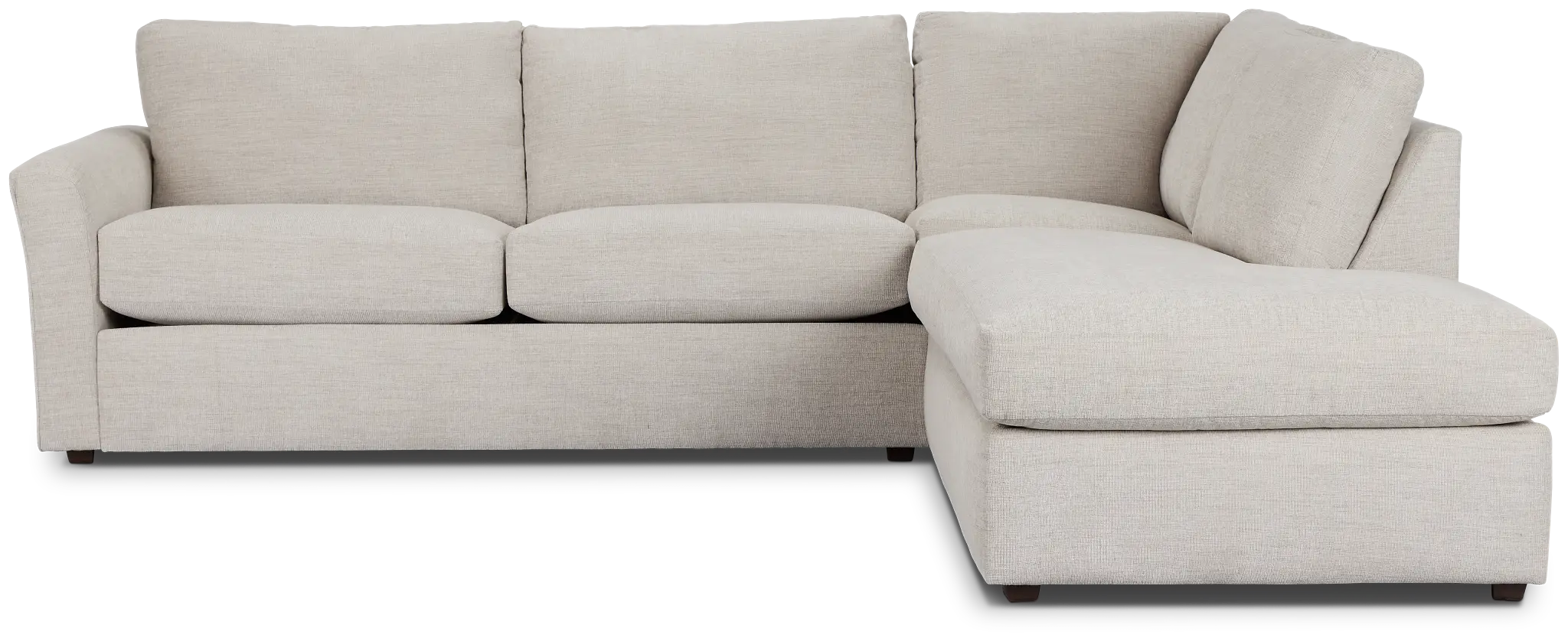 Davis Gray Micro Right Bumper Sectional Davis Gray Micro Right Bumper Sectional