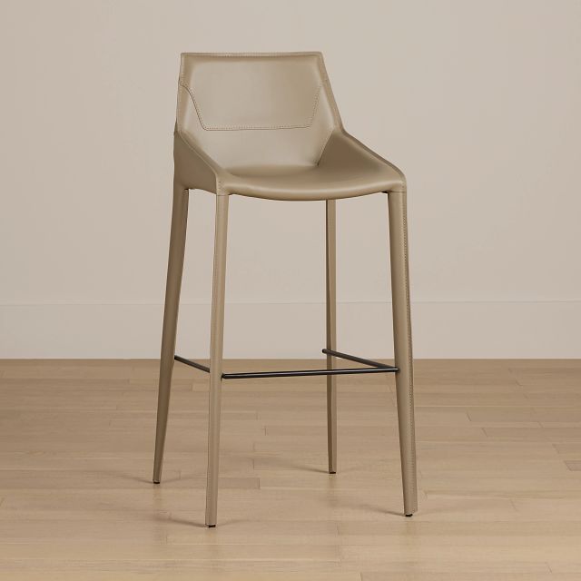 Wayne Beige 30" Upholstered Barstool