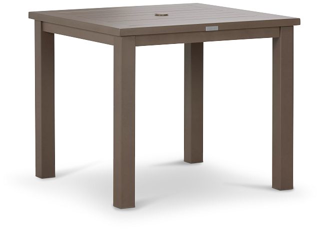 Raleigh Taupe 35" Square Table