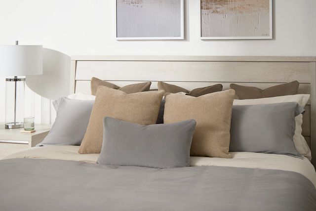Capraia Light Tone Panel Bed