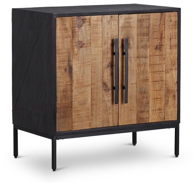 Dax Black Wood Two-door Cabinet