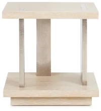 Costa Light Tone Square End Table