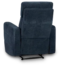 Rae Dark Blue Fabric Recliner