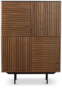 Wayne Mid Tone High Curio Cabinet