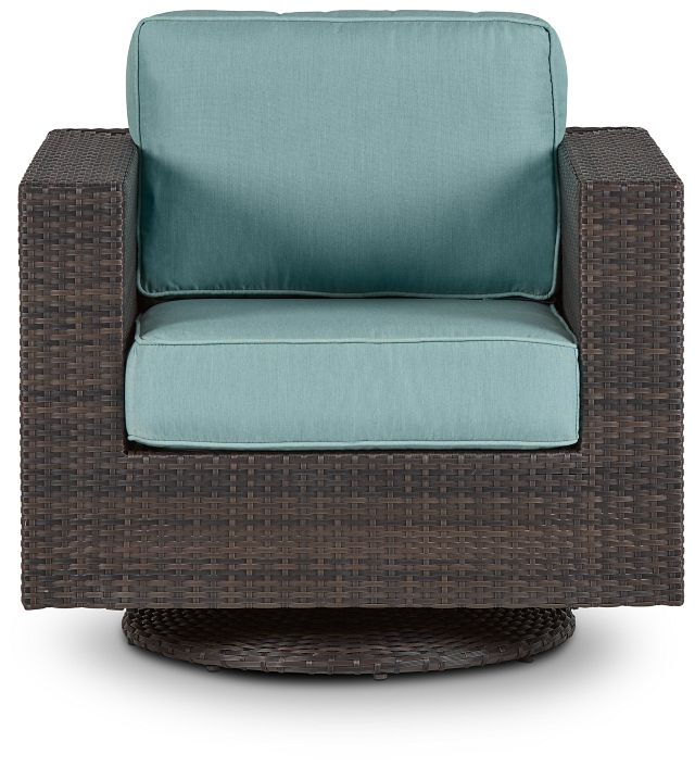 Fina Teal Swivel Chair (1)