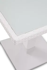 Lisbon2 White 27" Square Table