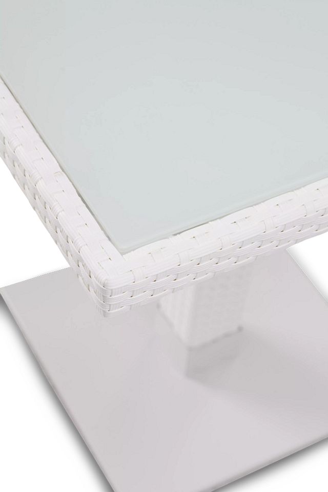 Lisbon2 White 27" Square Table