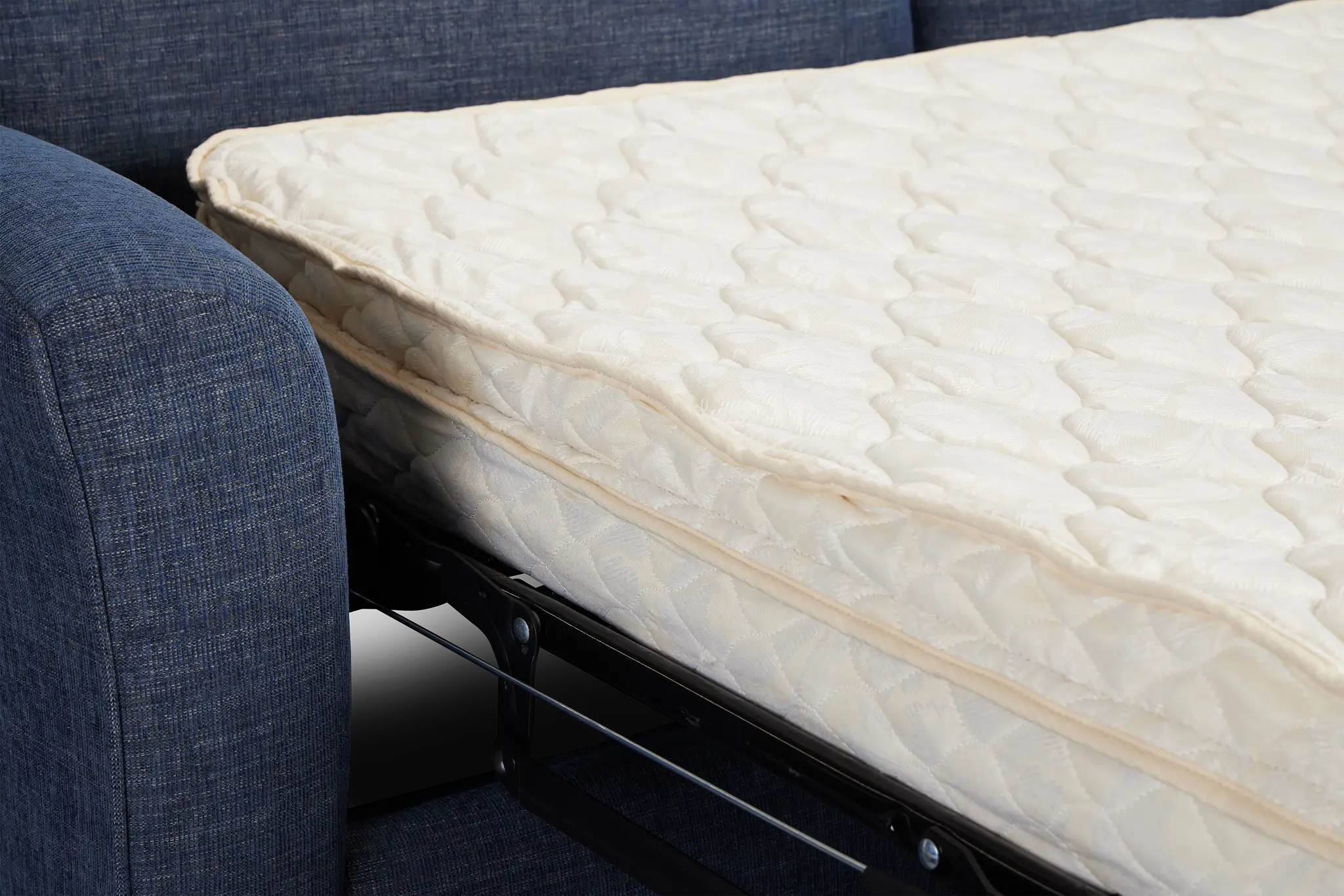 Davis Dark Blue Micro Innerspring Sleeper Davis Dark Blue Micro Innerspring Sleeper