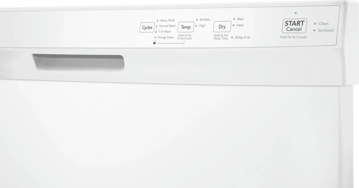Frigidaire 4314 Series White 24" Built In Dishwasher