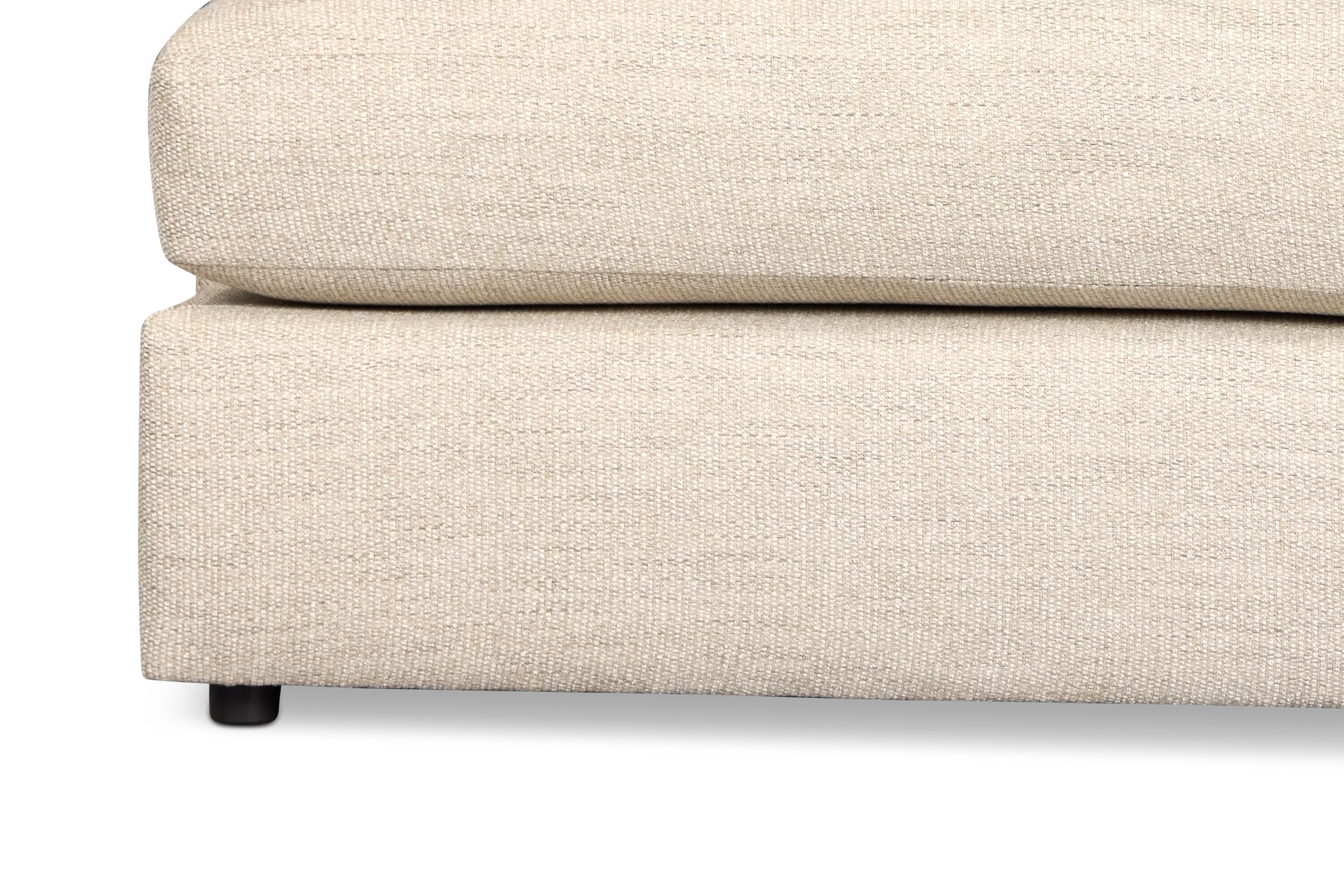 Maxwell Light Gray Fabric Large Left Chaise Sectional