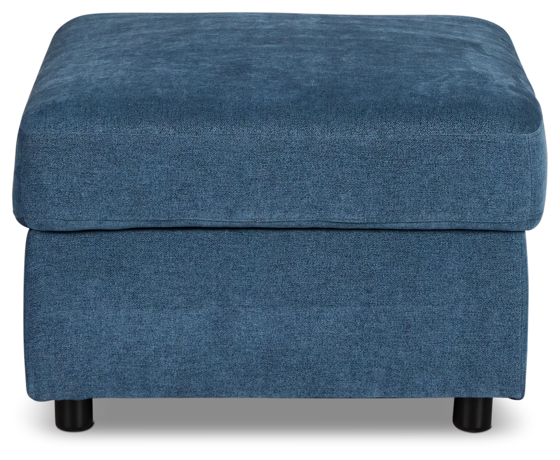 Addie Blue Fabric Storage Ottoman Addie Blue Fabric Storage Ottoman