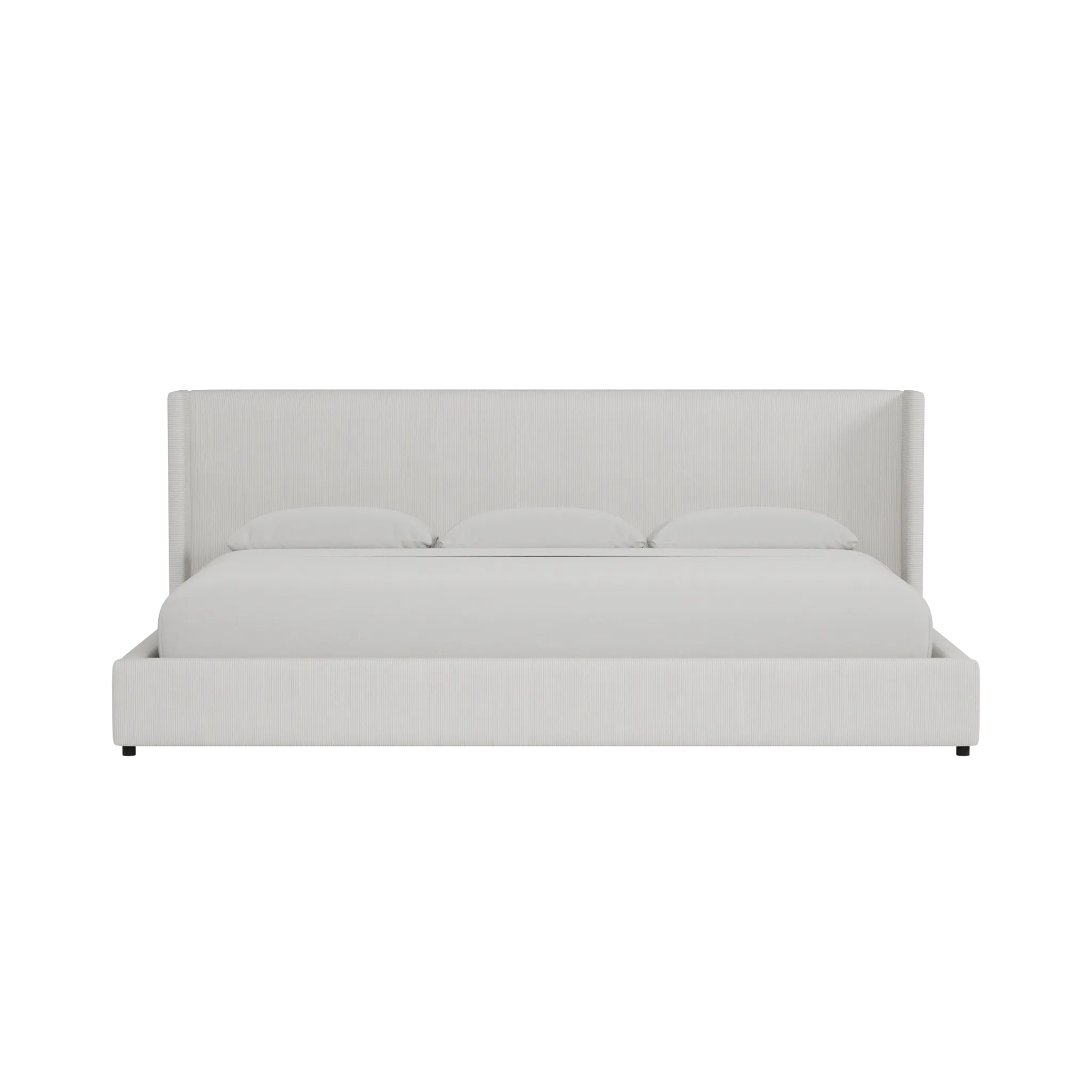Captiva Lucy Light Beige 48" Upholstered Shelter Bed
