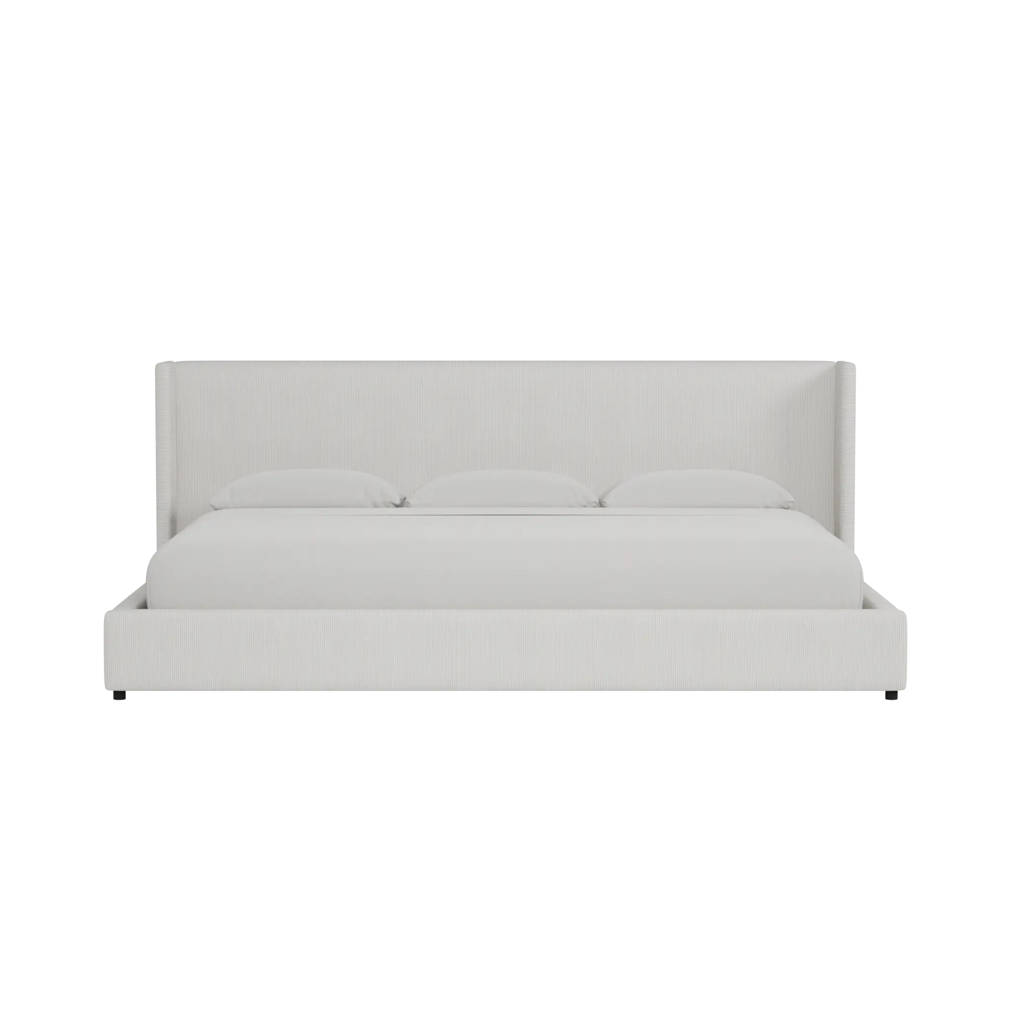 Captiva Lucy Light Beige 48" Upholstered Shelter Bed Captiva Lucy Light Beige 48" Upholstered Shelter Bed
