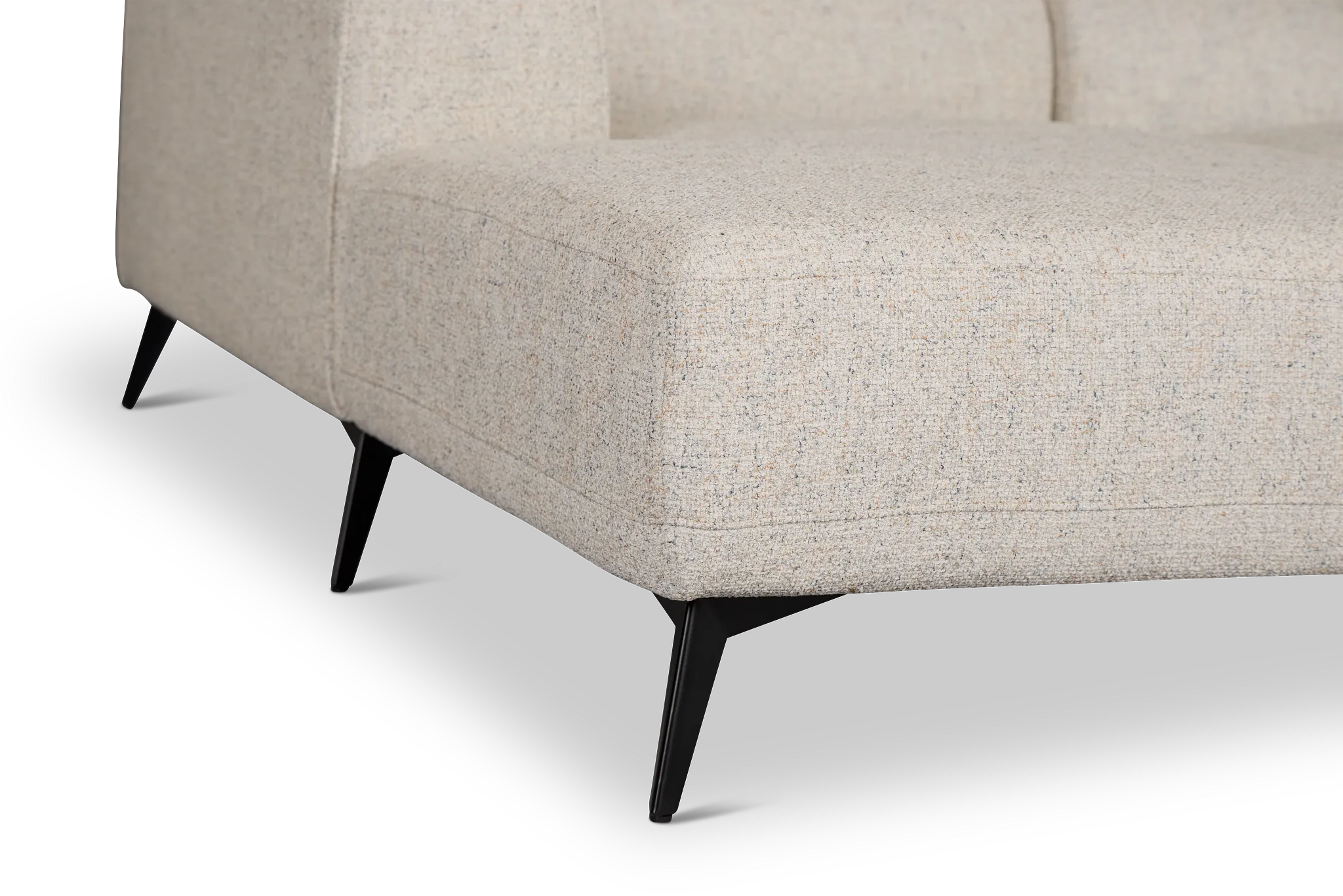 Alina Beige Fabric Medium Left Chaise Sectional