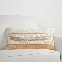 Johvia Ivory Lumbar Accent Pillow