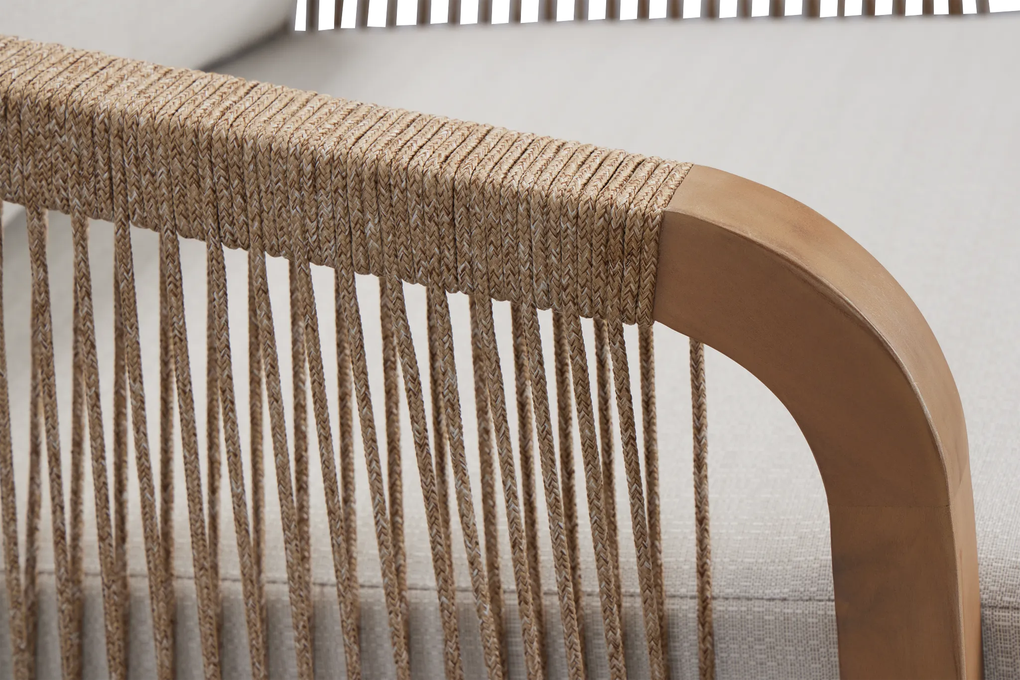 Laguna Light Tone Chair With Gray Cushion