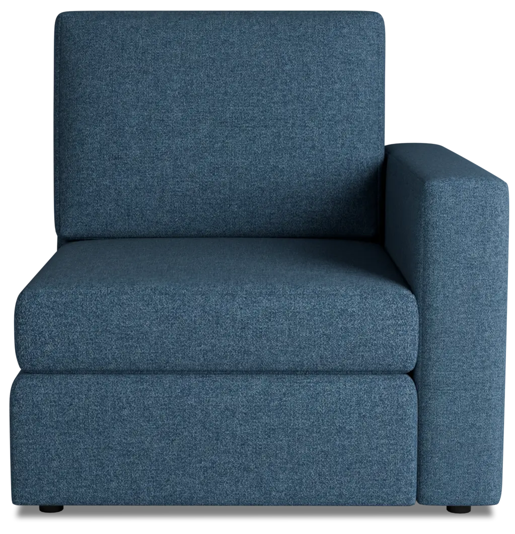 Citymod Blue Fabric Right Chair Citymod Blue Fabric Right Chair