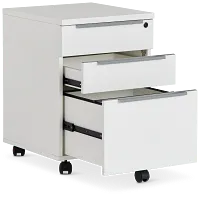 Clark White File Cabinet