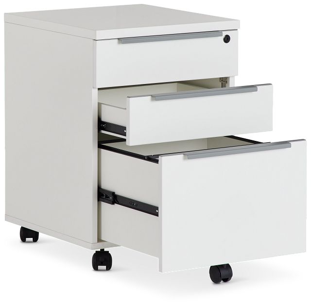 Clark White File Cabinet