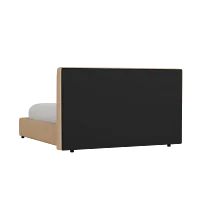Grayton Merino Taupe 44" Upholstered Platform Bed