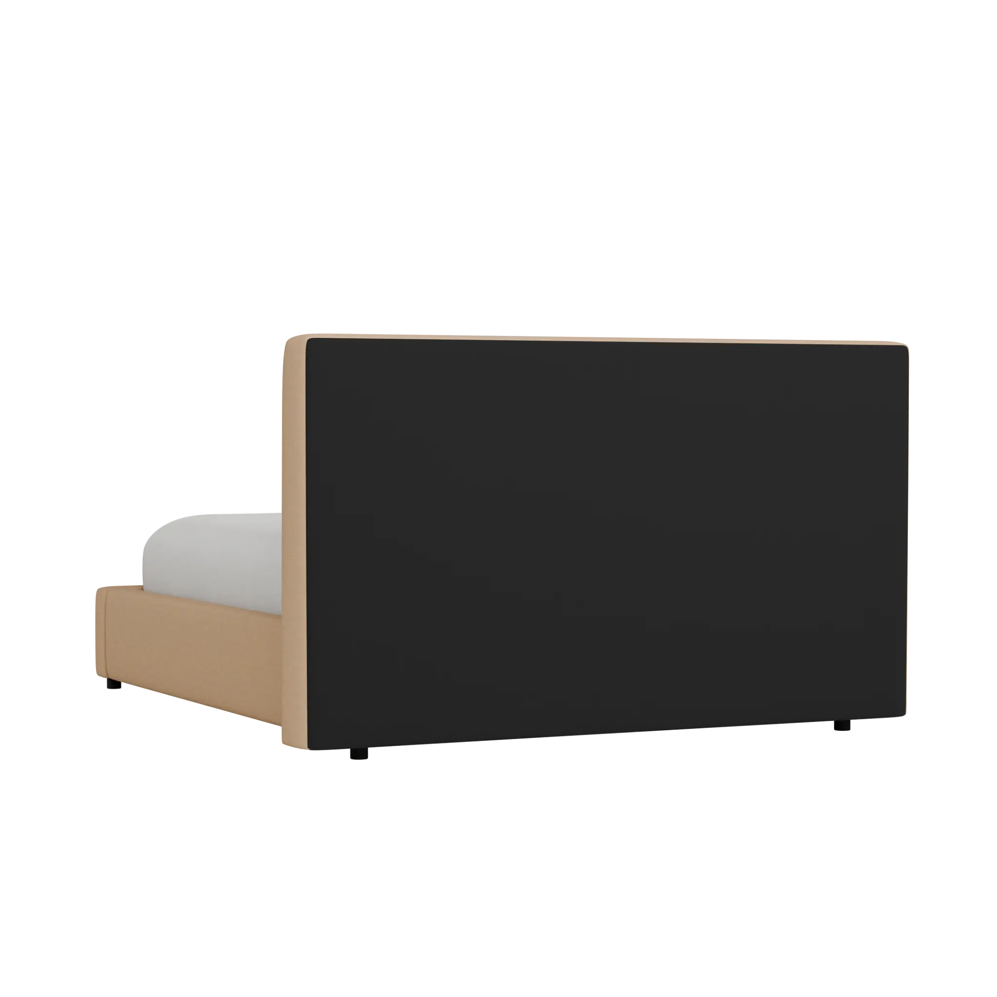 Grayton Merino Taupe 44" Upholstered Platform Bed Grayton Merino Taupe 44" Upholstered Platform Bed