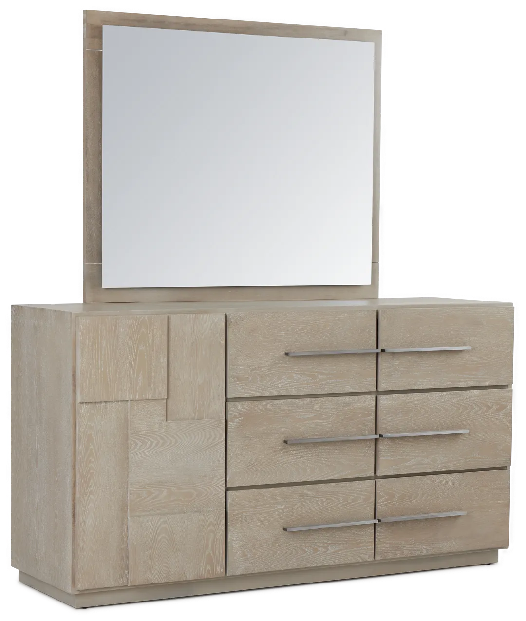 Destination Light Tone Door Dresser & Mirror