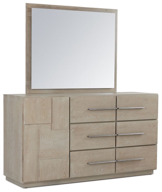 Destination Light Tone Door Dresser & Mirror