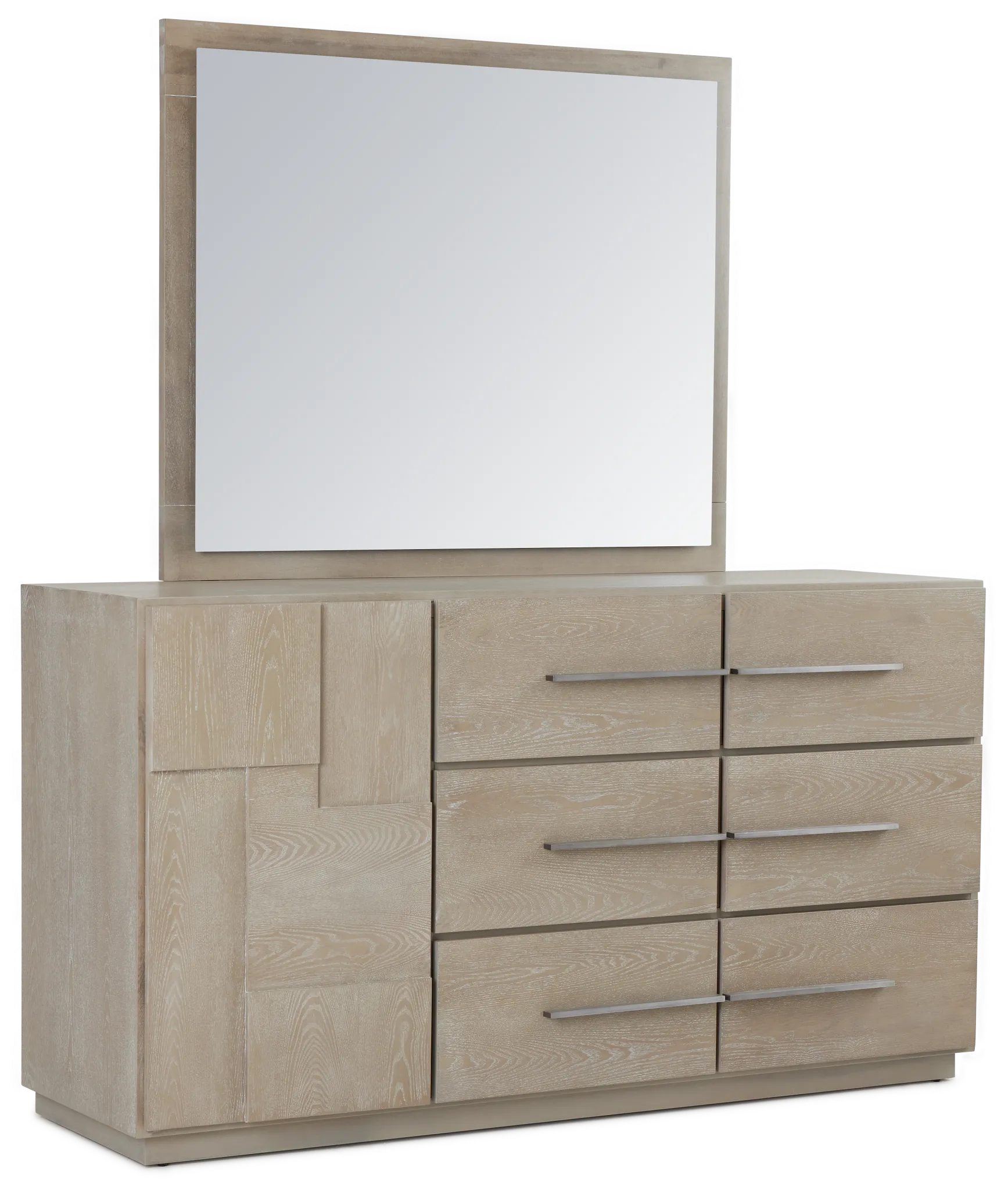 Destination Light Tone Door Dresser & Mirror