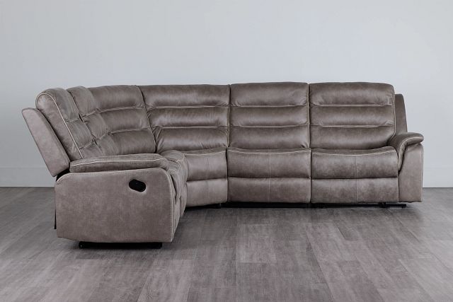 Grayson Micro Small Two-arm Manually Reclining Sectional